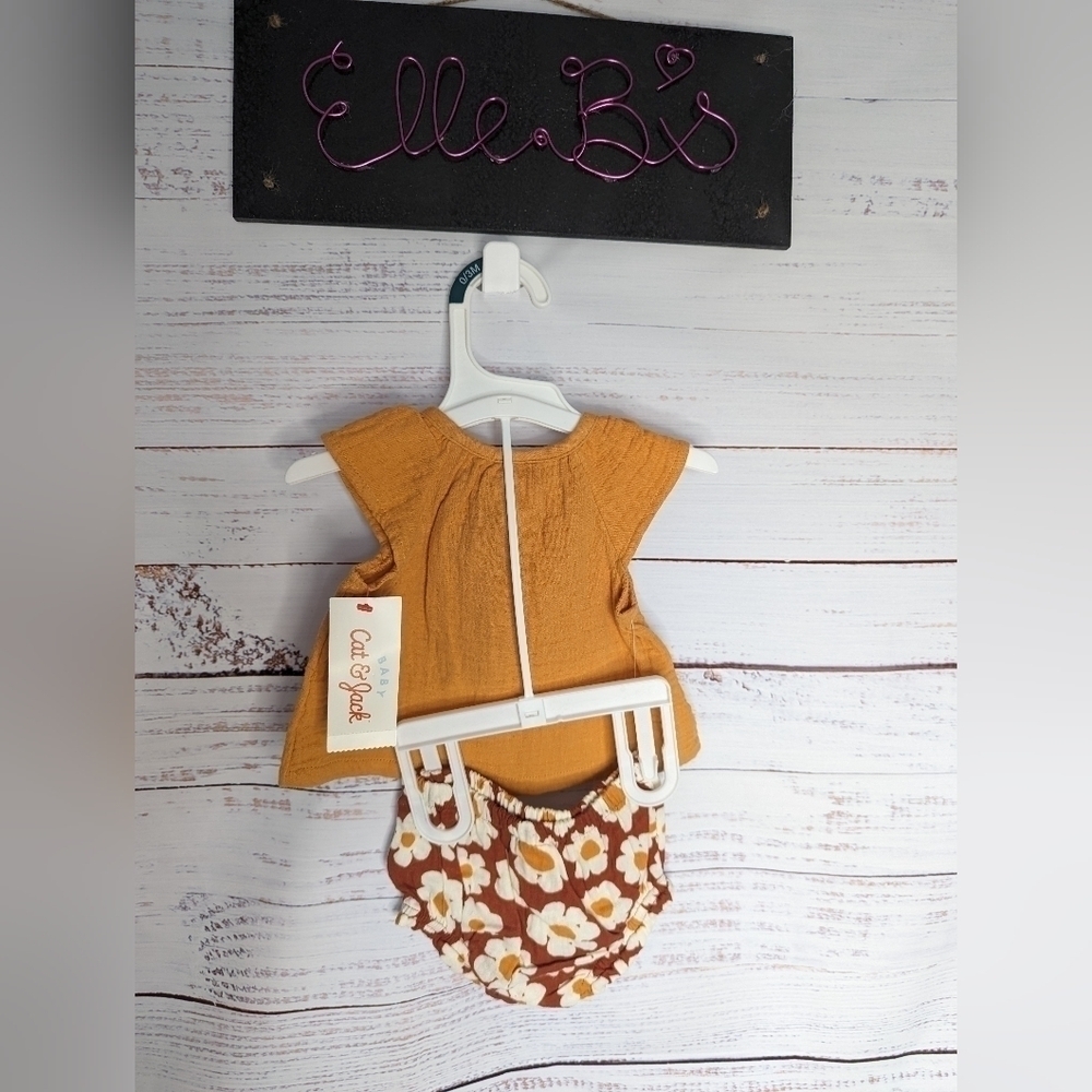 NWT Cat & Jack Baby 2 Piece Set NB, 0-3M, 3-6M - Picture 2 of 3